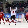 GANGNEUNG, SOUTH KOREA - FEBRUARY 24: Canada's Wojtek Wolski #8 celebrates after scoring a third period goal against the Czech Republic's Pavel Francouz #33 during bronze medal game action at the PyeongChang 2018 Olympic Winter Games. (Photo by Andre Ringuette/HHOF-IIHF Images)

